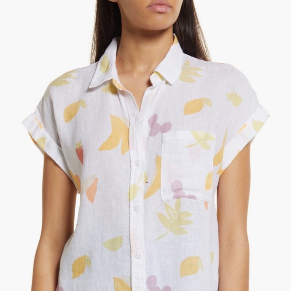 Rails NWT Whitney Fruits Linen Top | Size Small 🍌 - Picture 1 of 16